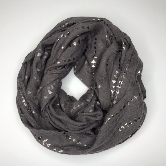 Gray & Silver Infinity Scarf - Picture 2 of 4